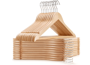 30 Pack Wooden Coat Hangers