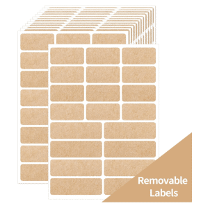 Kraft Removable Label Stickers