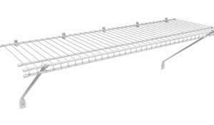 White Metal Open Closet Shelving