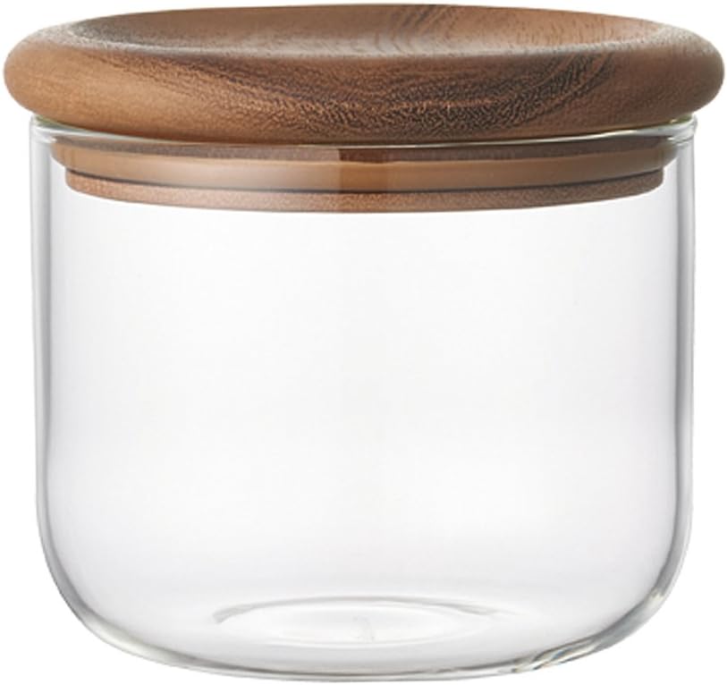 Kinto Baum Neu glass canister with minimal Japanese design and fitted lid