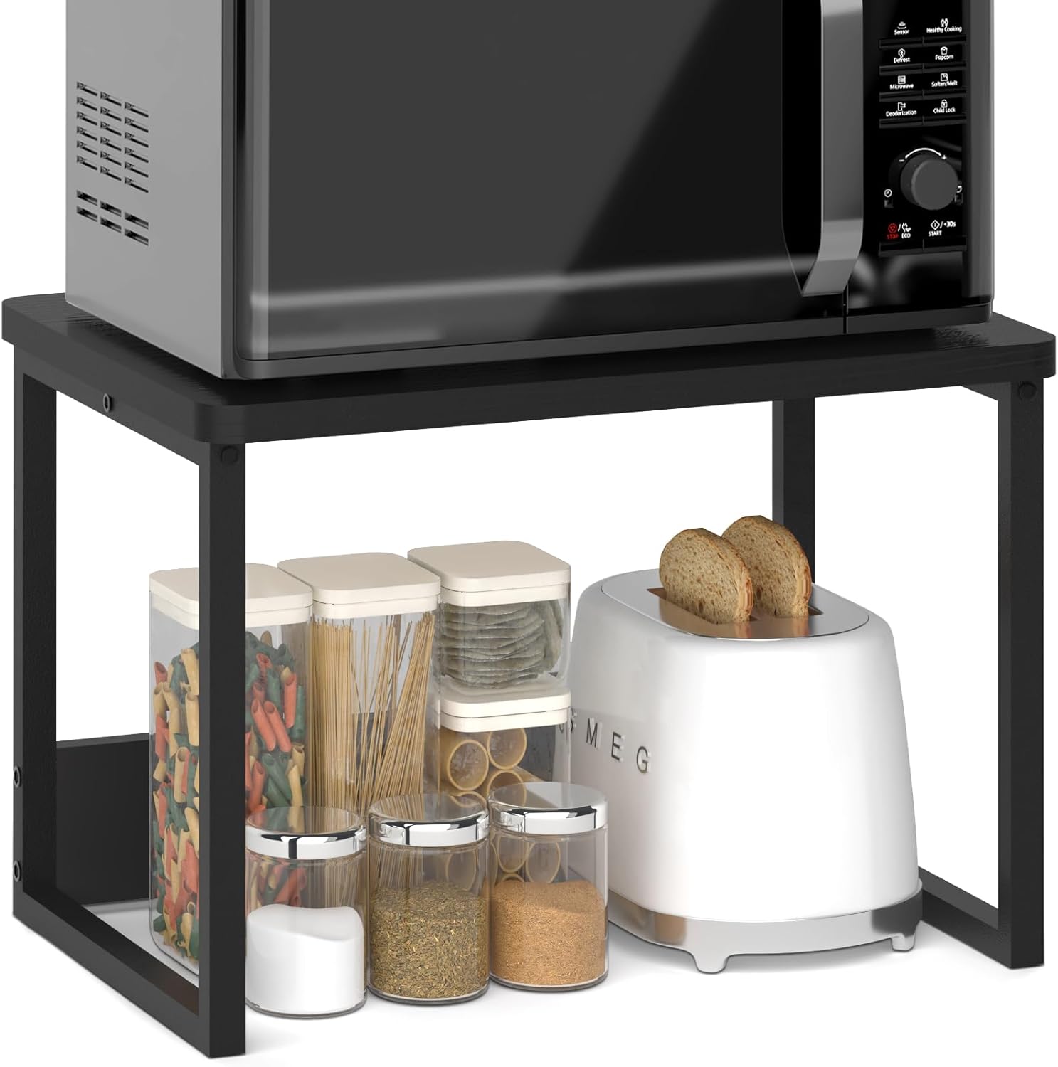 MARTY kitchen countertop organizer shelf riser with clean modern design for counter storage